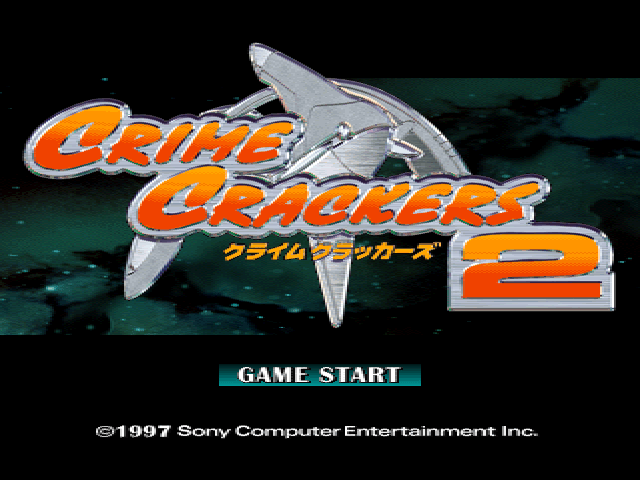 Crime Crackers 2 title screen for Playstation